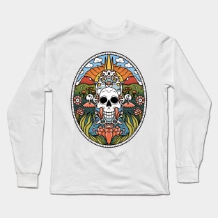 Transient Illusions, The Reflection of Mortality in Life's Ephemeral Mirage Long Sleeve T-Shirt